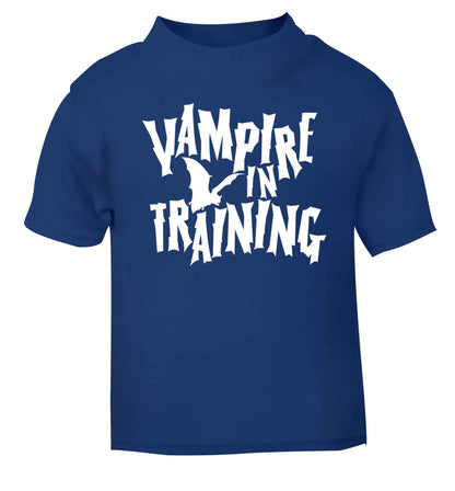 Vampire in training blue baby toddler Tshirt 2 Years