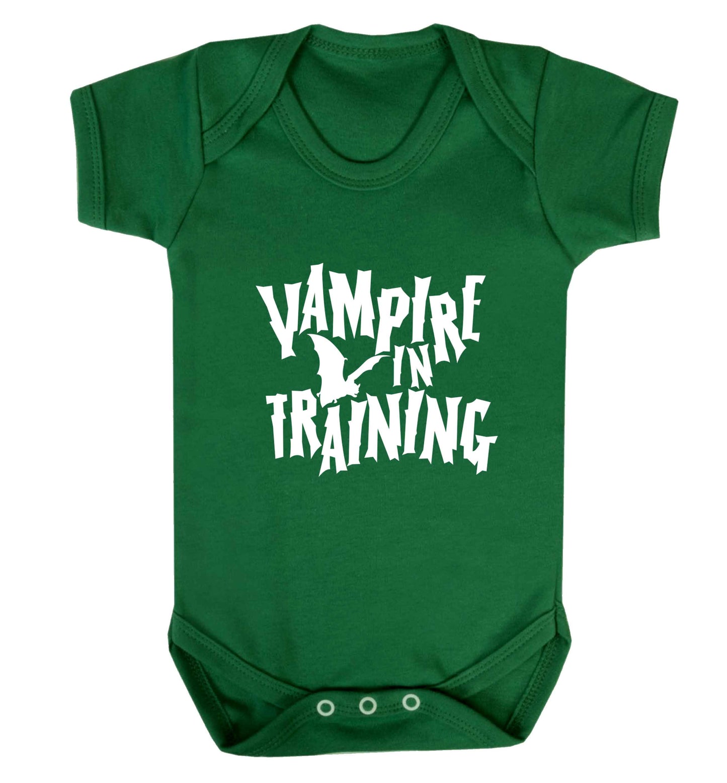 Vampire in training baby vest green 18-24 months