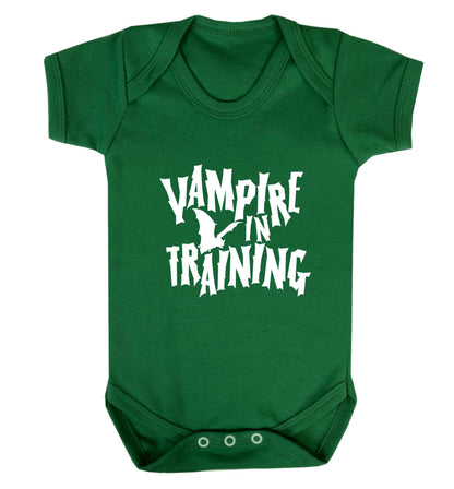 Vampire in training baby vest green 18-24 months