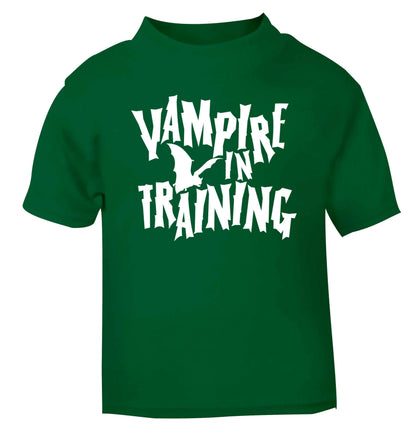 Vampire in training green baby toddler Tshirt 2 Years