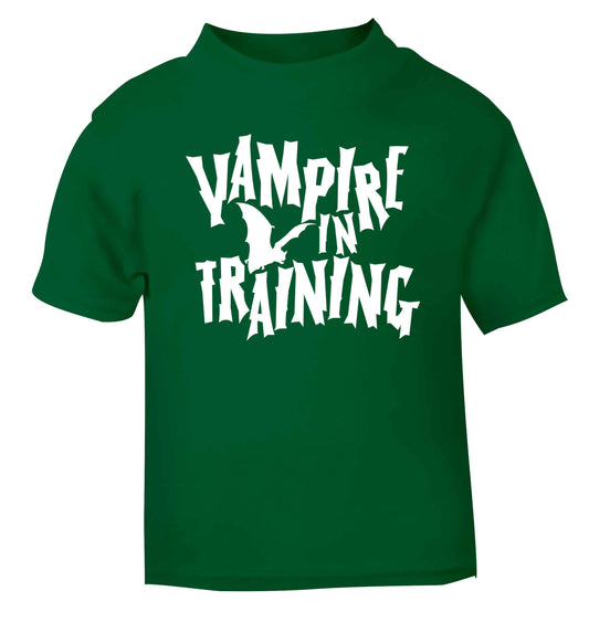 Vampire in training green baby toddler Tshirt 2 Years