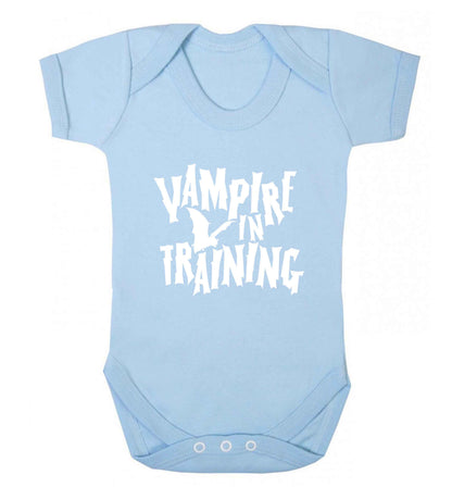 Vampire in training baby vest pale blue 18-24 months