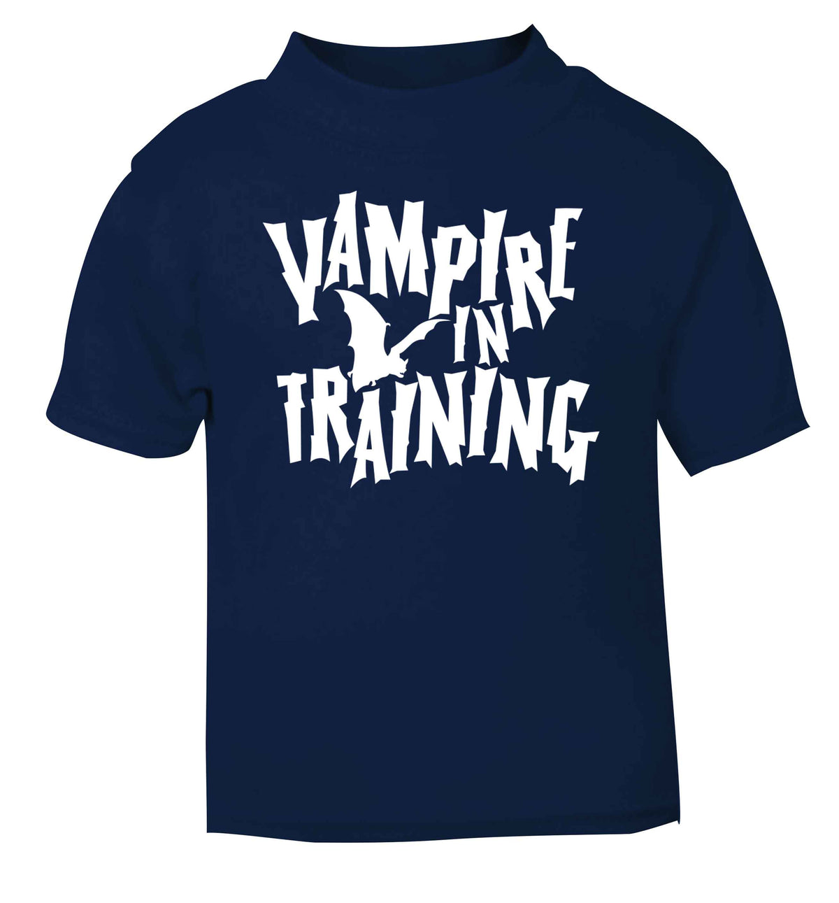 Vampire in training navy baby toddler Tshirt 2 Years