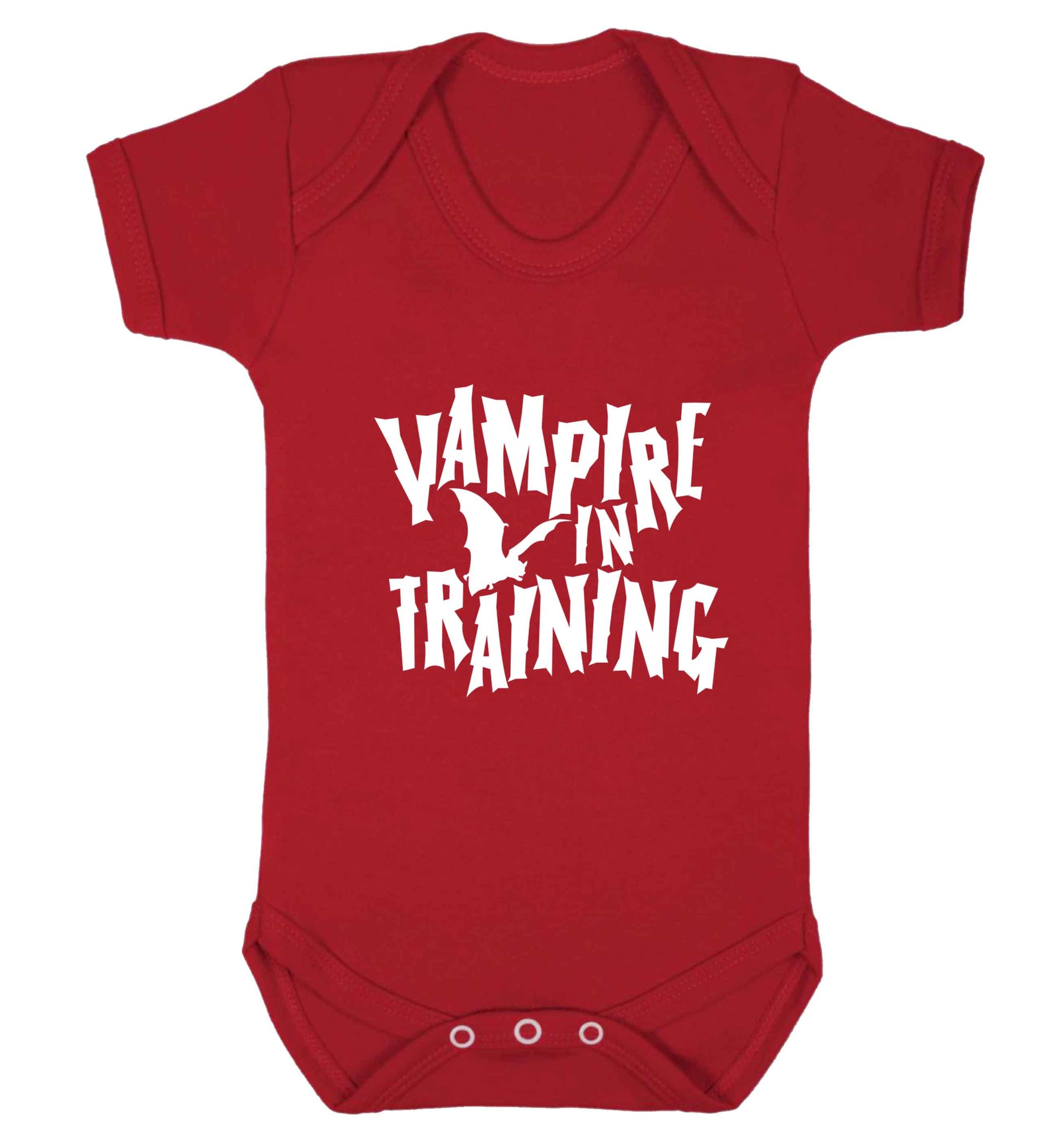 Vampire in training baby vest red 18-24 months