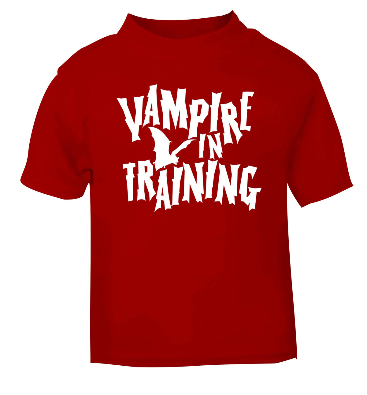 Vampire in training red baby toddler Tshirt 2 Years