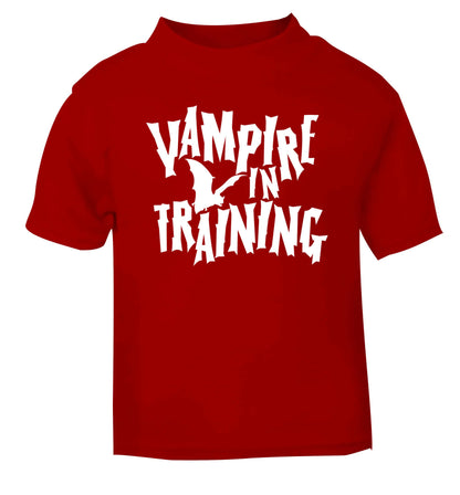 Vampire in training red baby toddler Tshirt 2 Years