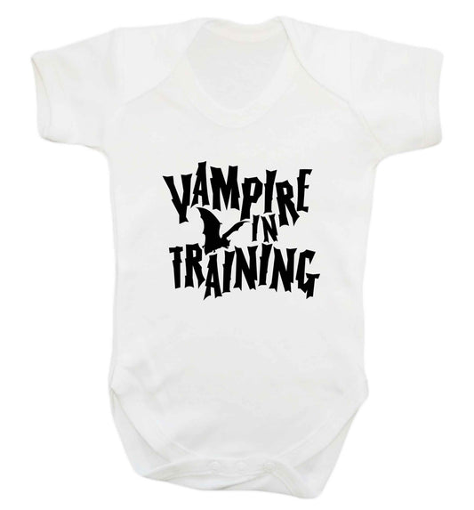 Vampire in training baby vest white 18-24 months