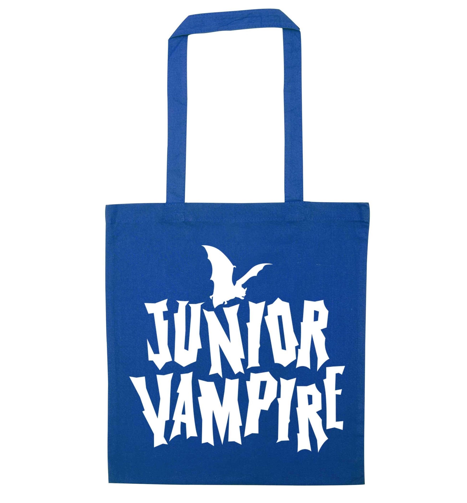 Junior vampire blue tote bag
