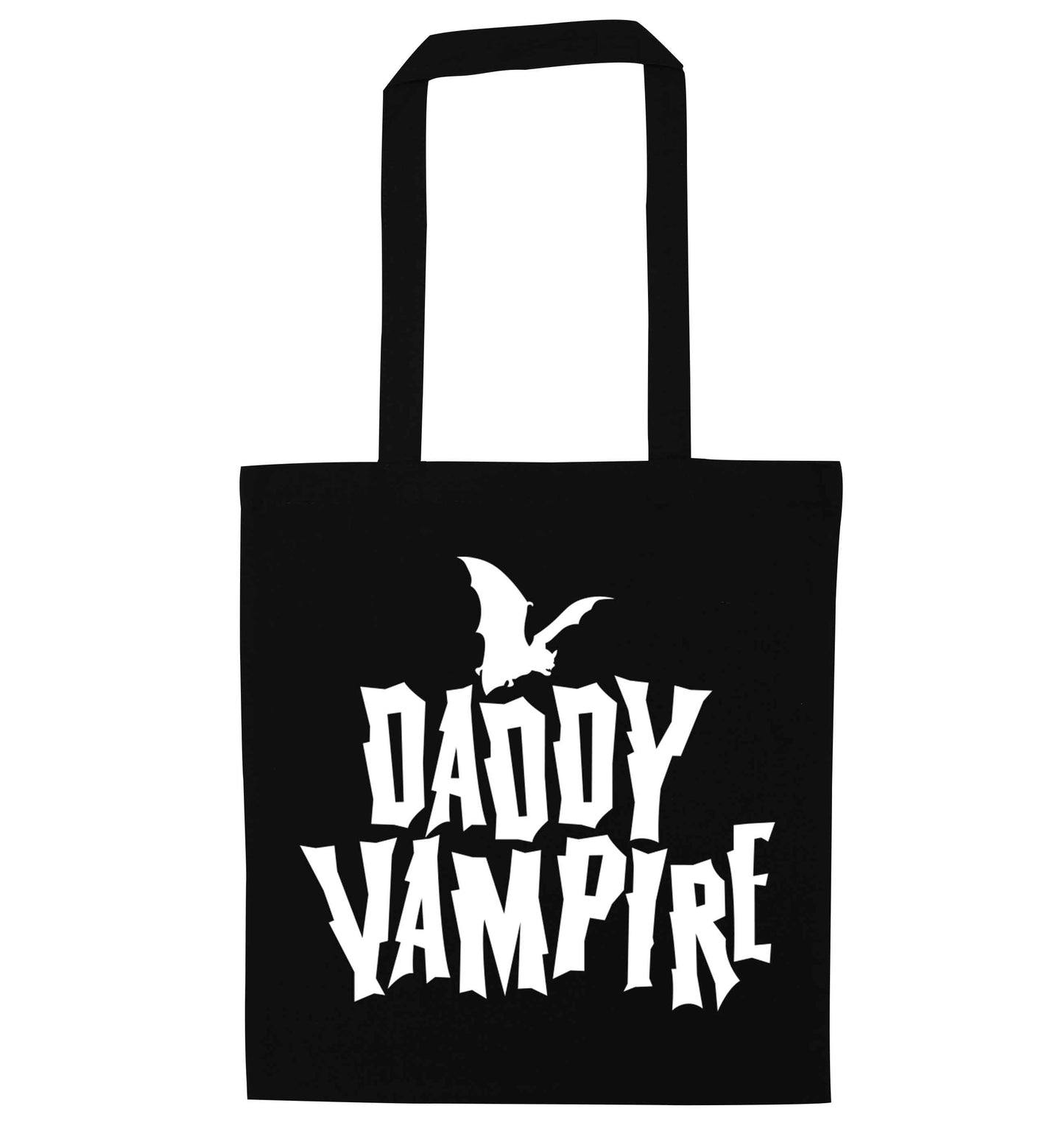 Daddy vampire black tote bag