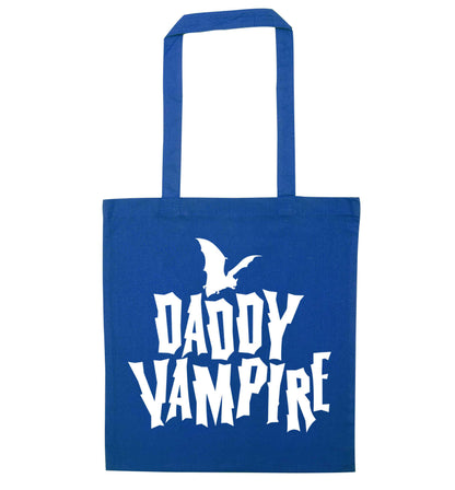 Daddy vampire blue tote bag