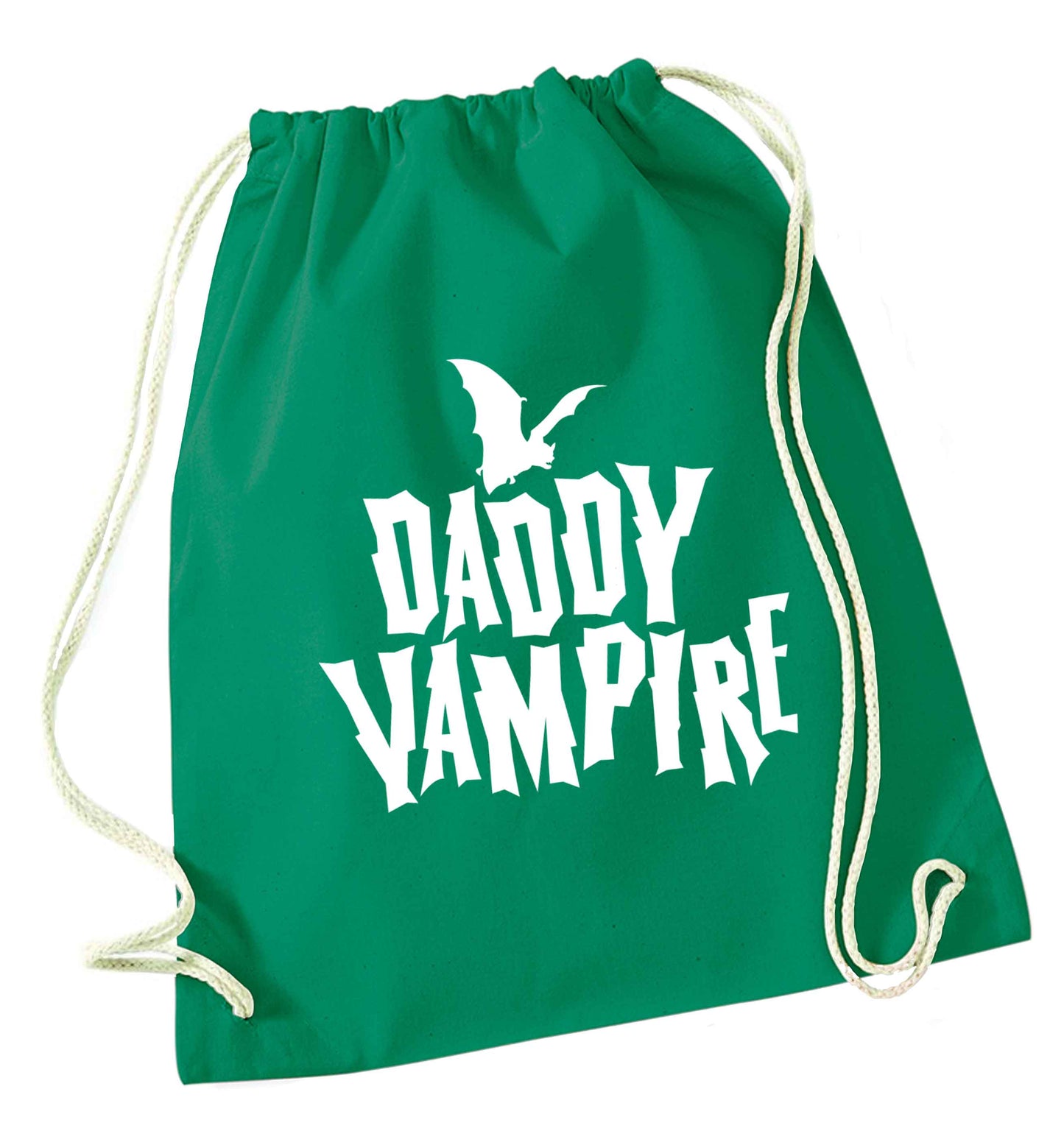 Daddy vampire green drawstring bag