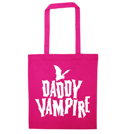 Daddy vampire pink tote bag