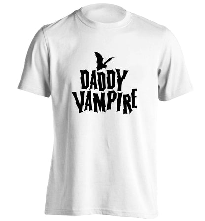 Daddy vampire adults unisex white Tshirt 2XL