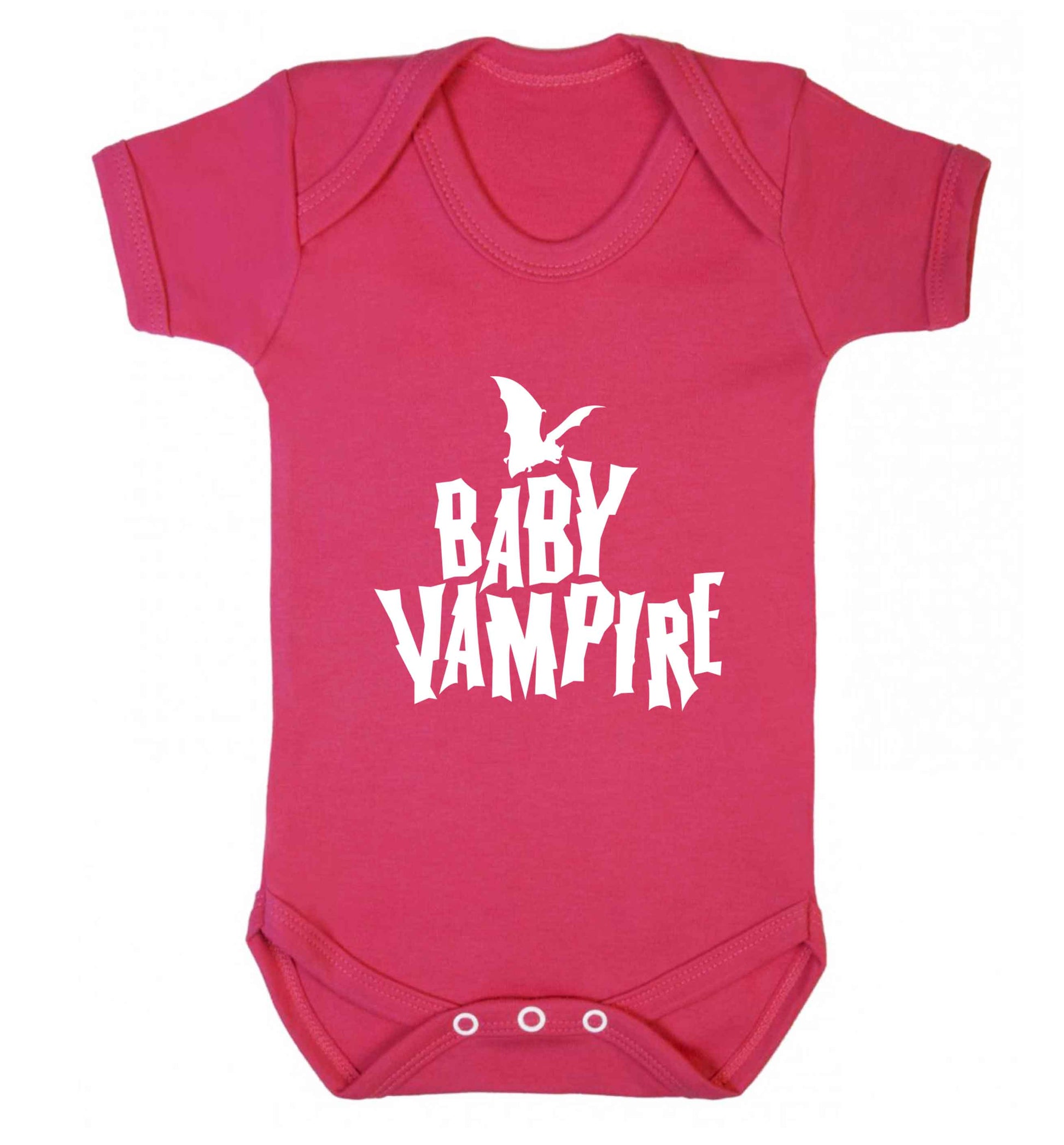 Baby vampire baby vest dark pink 18-24 months