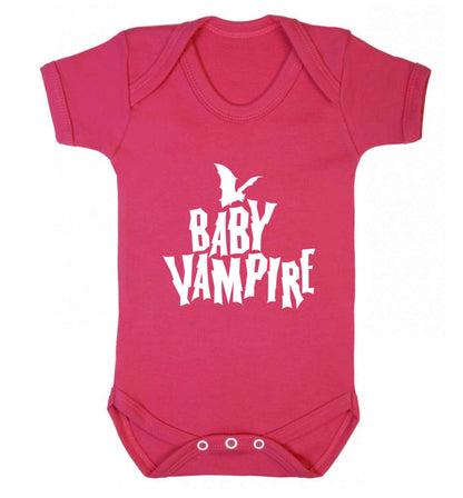 Baby vampire baby vest dark pink 18-24 months