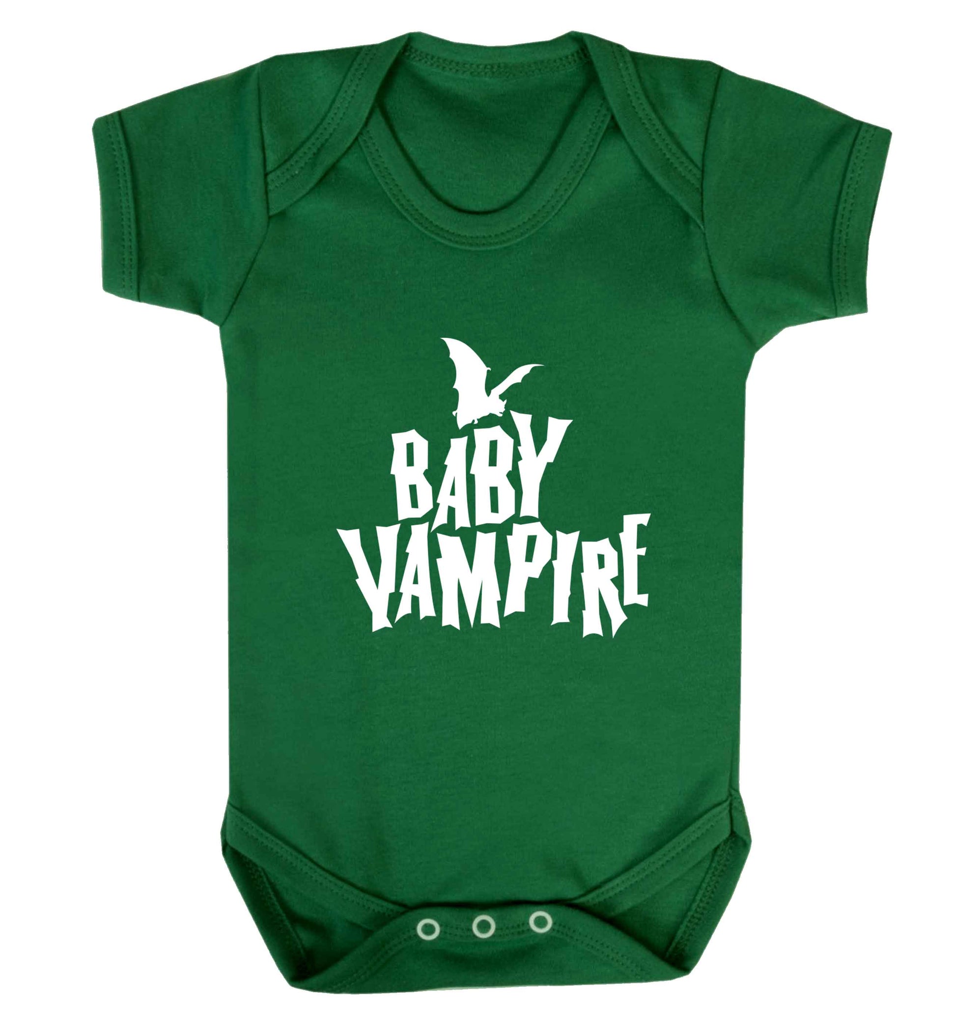 Baby vampire baby vest green 18-24 months
