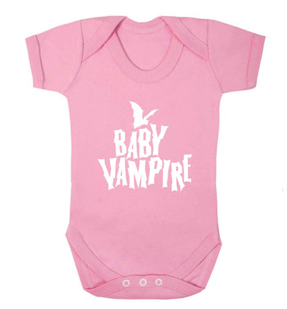 Baby vampire baby vest pale pink 18-24 months