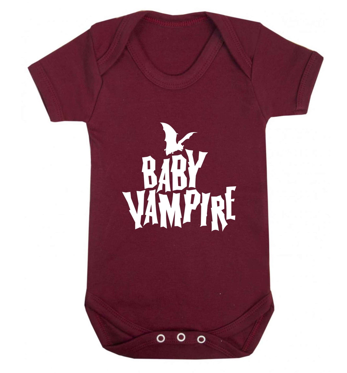 Baby vampire baby vest maroon 18-24 months