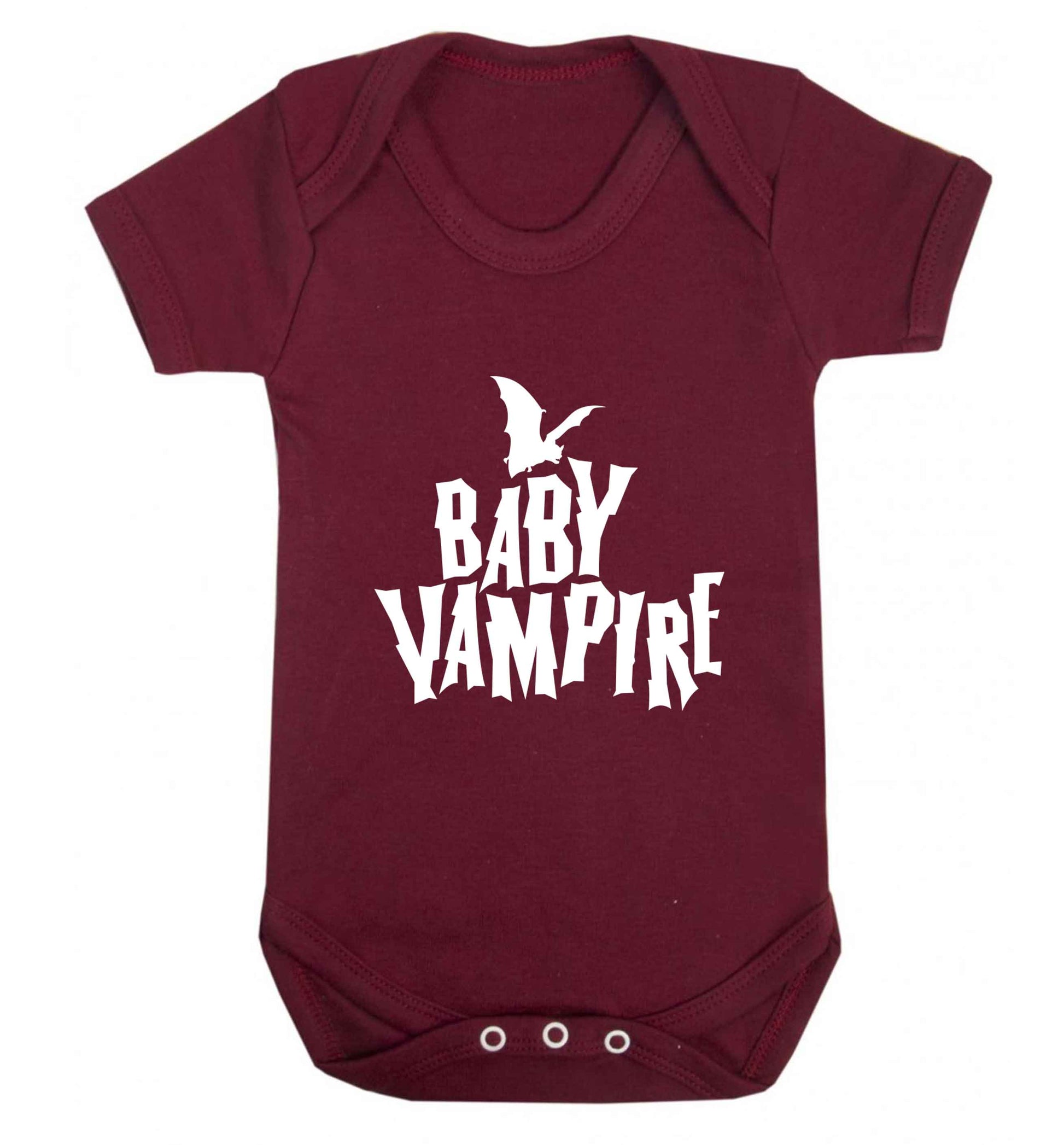 Baby vampire baby vest maroon 18-24 months