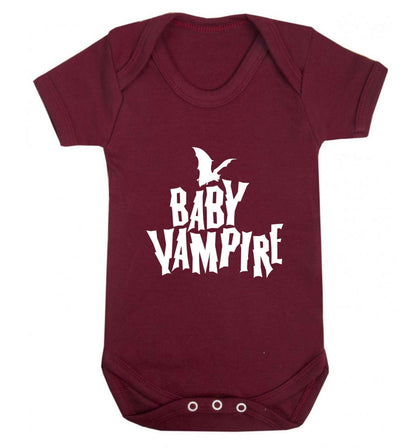 Baby vampire baby vest maroon 18-24 months