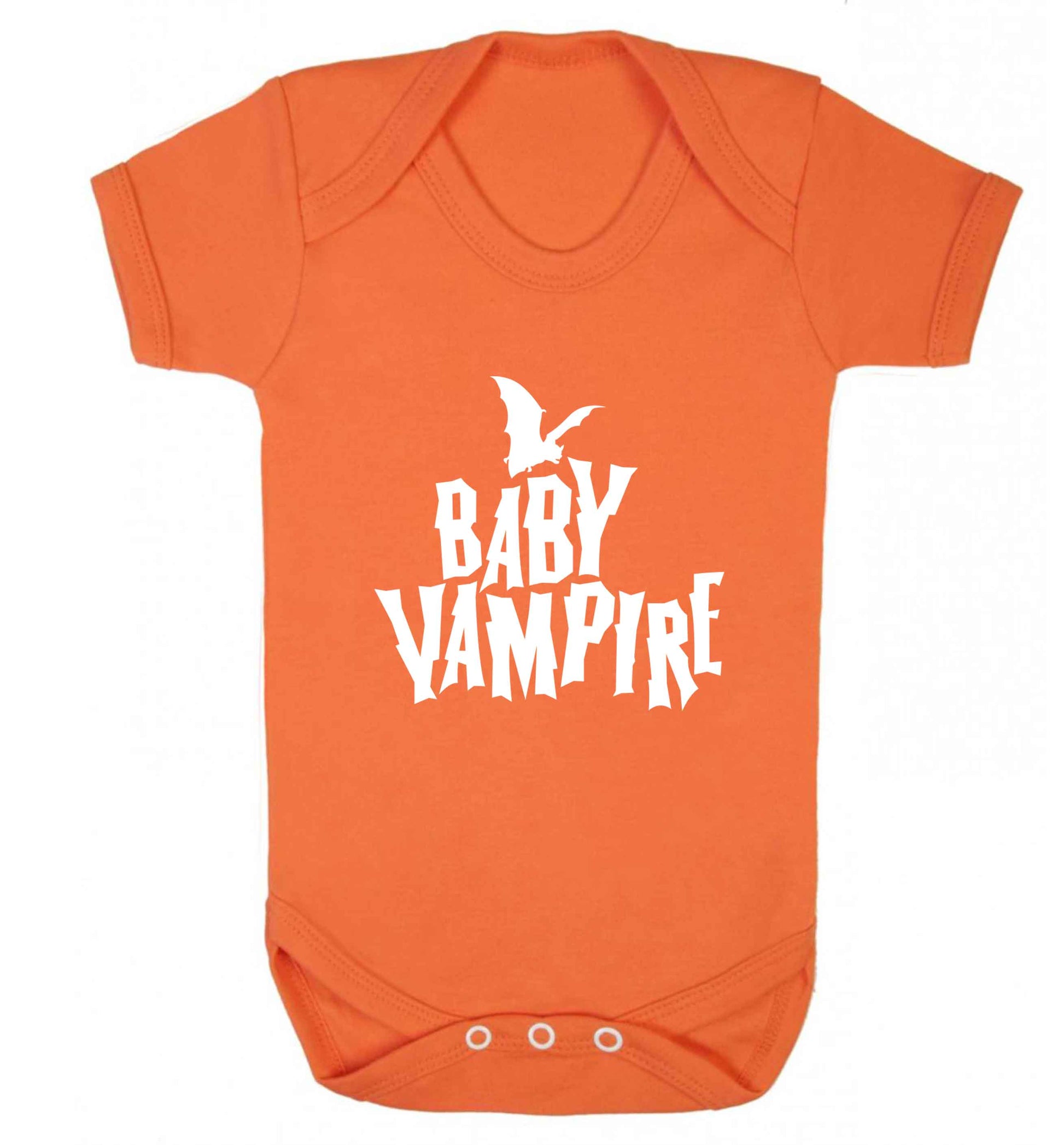 Baby vampire baby vest orange 18-24 months