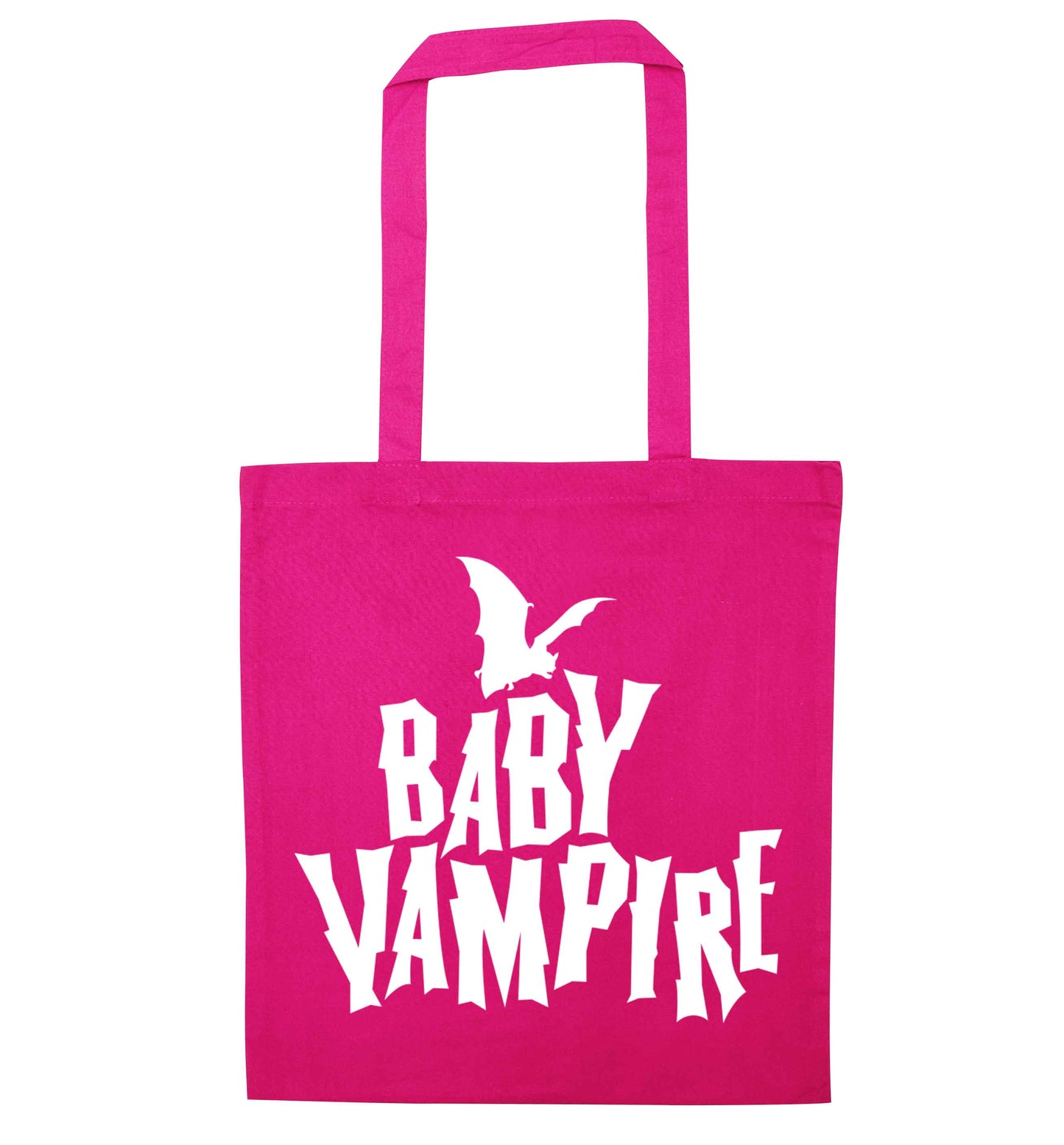 Baby vampire pink tote bag