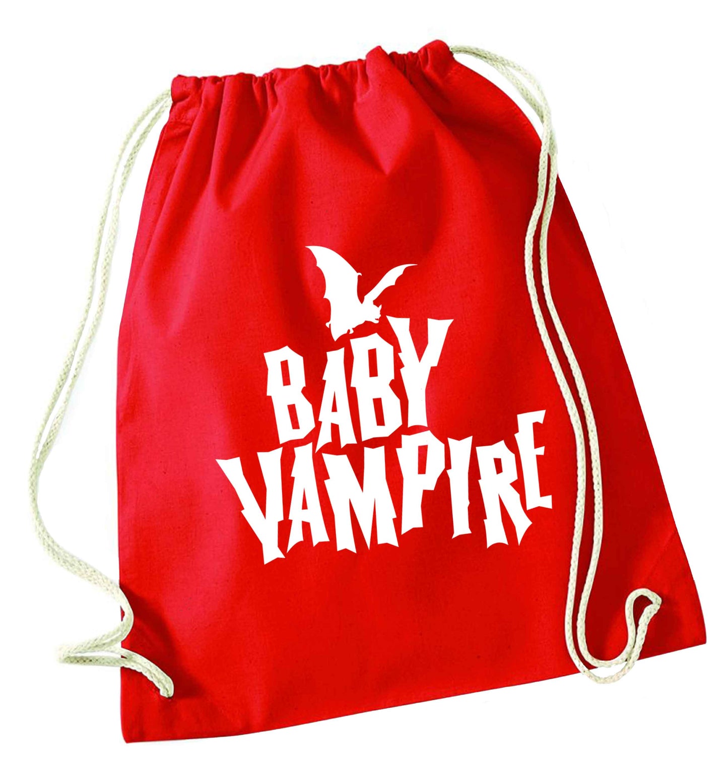 Baby vampire red drawstring bag 