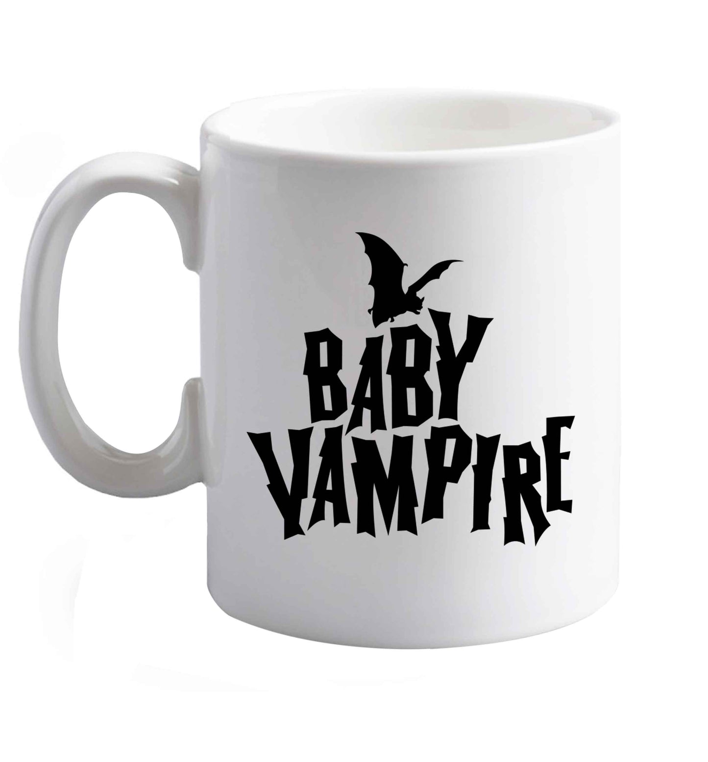 10 oz Favourite Type Pan Pancake ceramic mug right handed