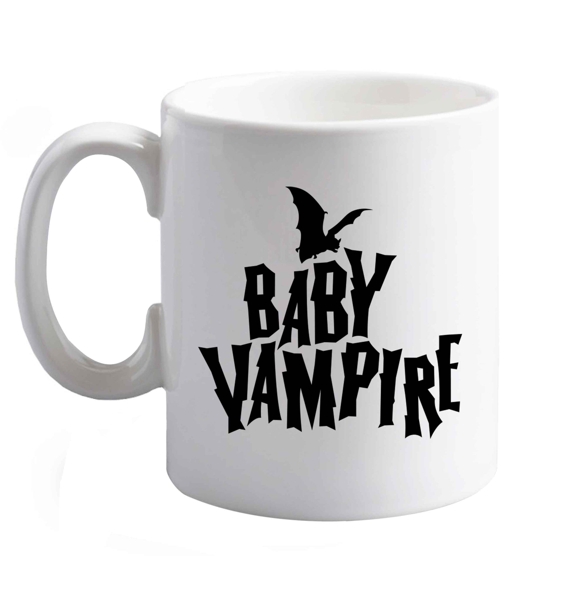 10 oz Favourite Type Pan Pancake ceramic mug right handed