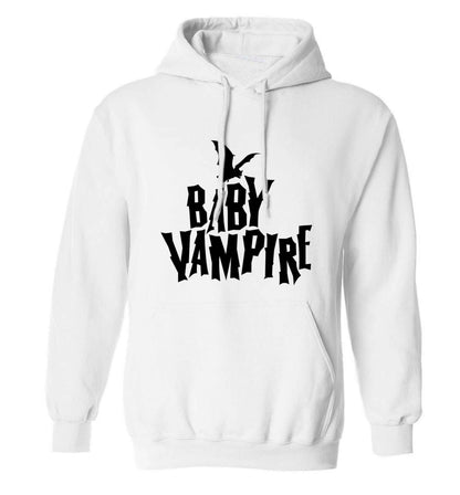 Baby vampire adults unisex white hoodie 2XL