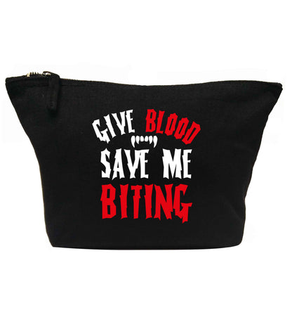 Give blood save me biting | Makeup / wash bag