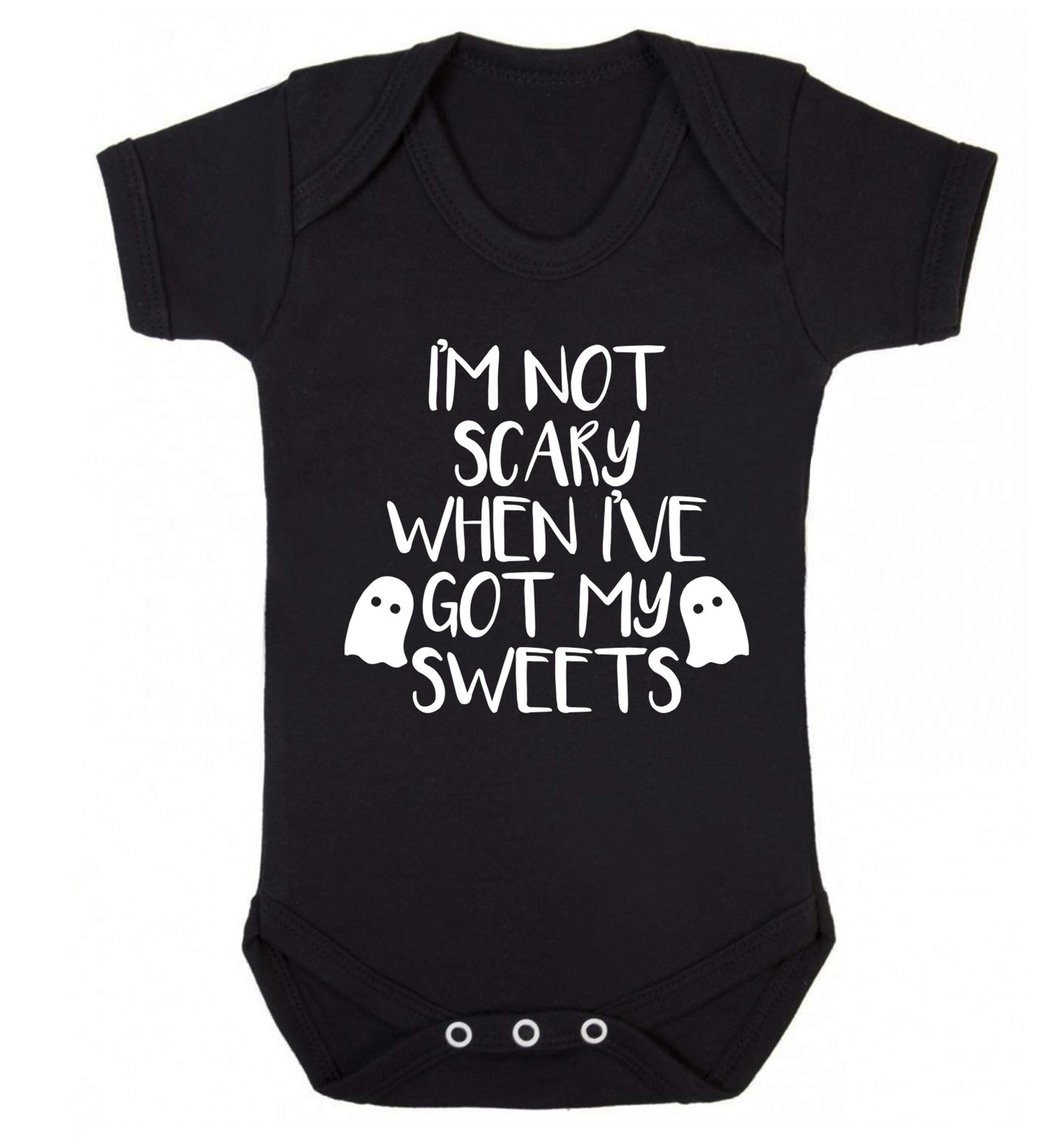 I'm not scary when I've got my sweets Baby Vest black 18-24 months