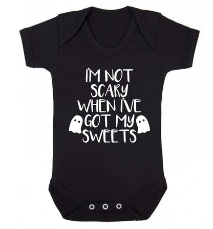 I'm not scary when I've got my sweets Baby Vest black 18-24 months