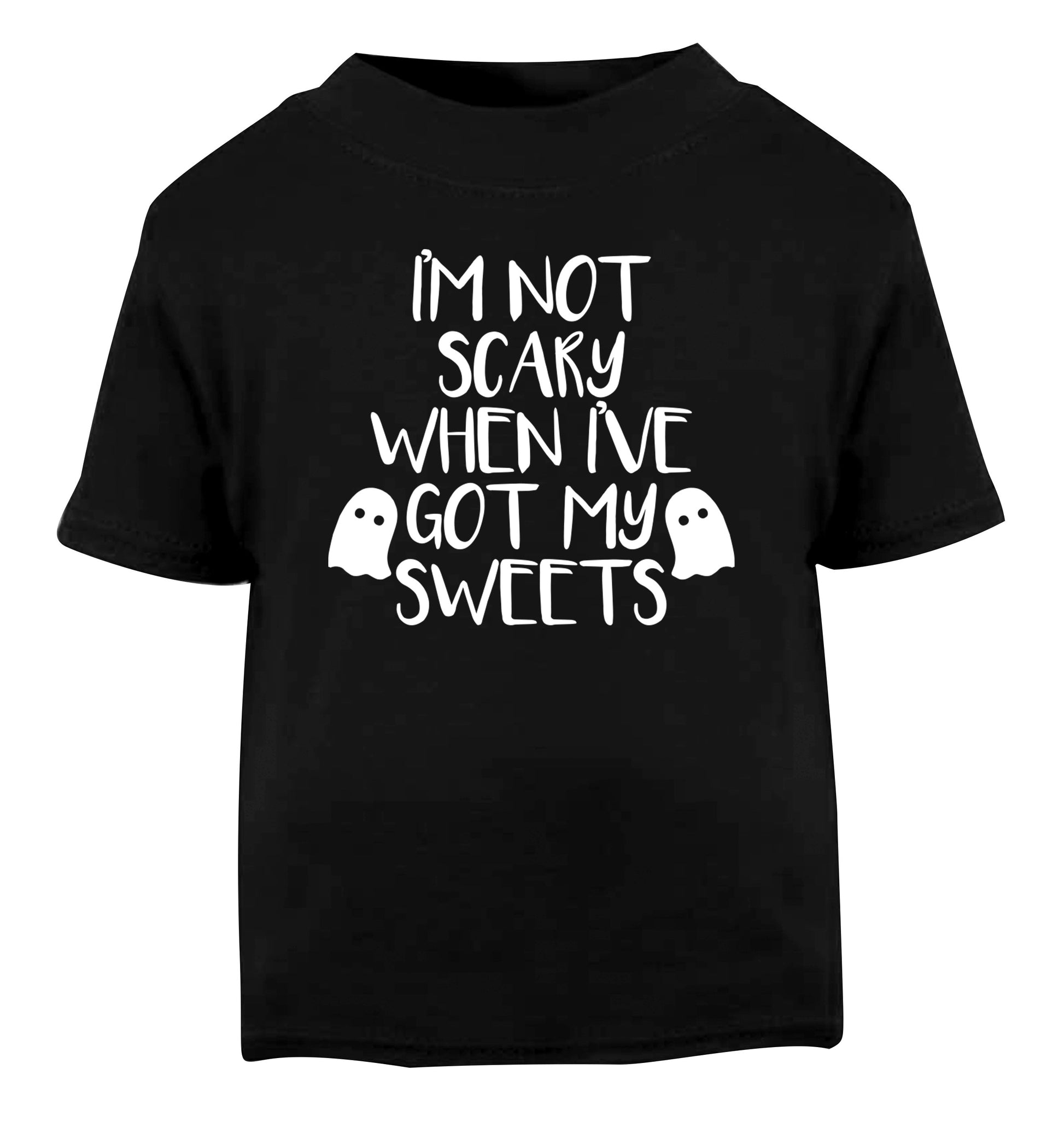 I'm not scary when I've got my sweets Black Baby Toddler Tshirt 2 years