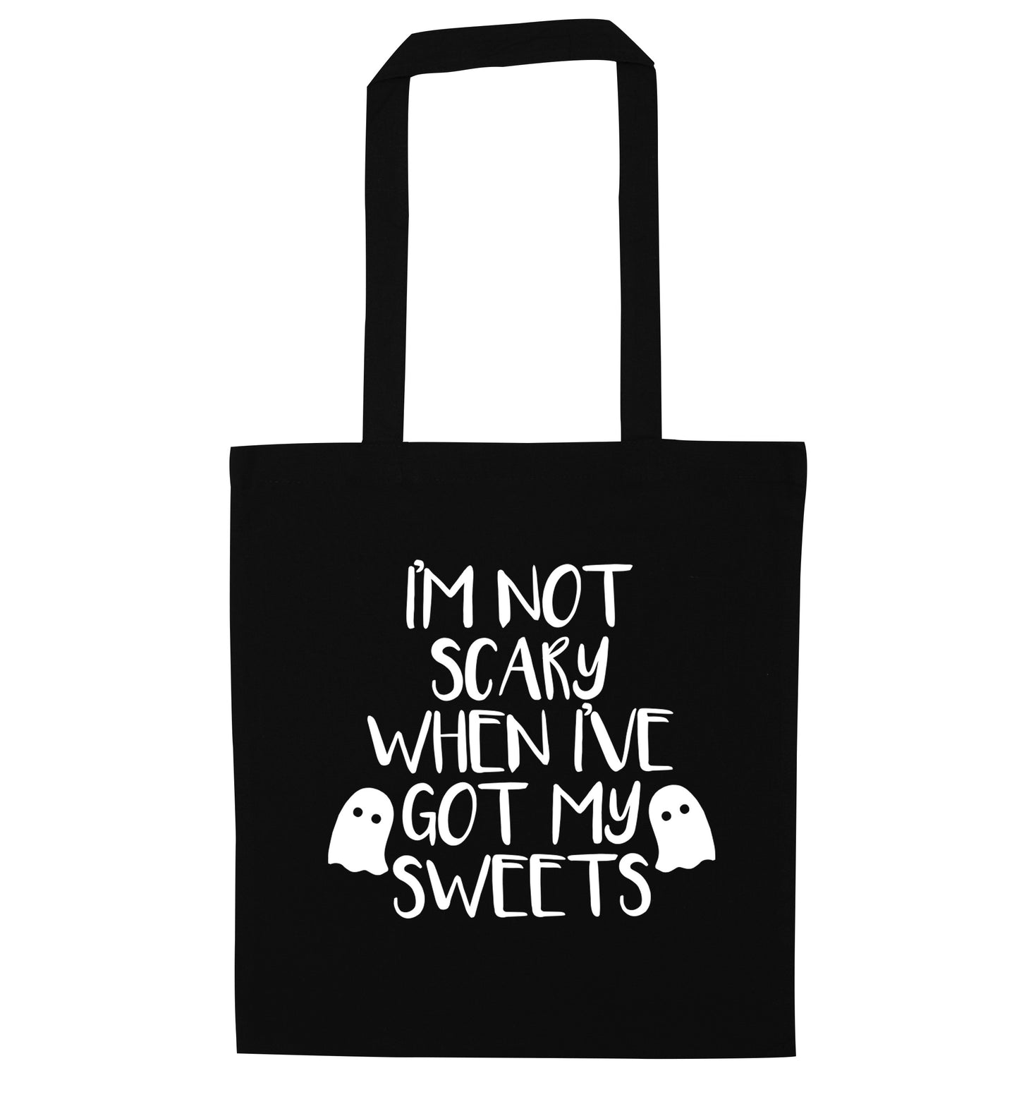 I'm not scary when I've got my sweets black tote bag