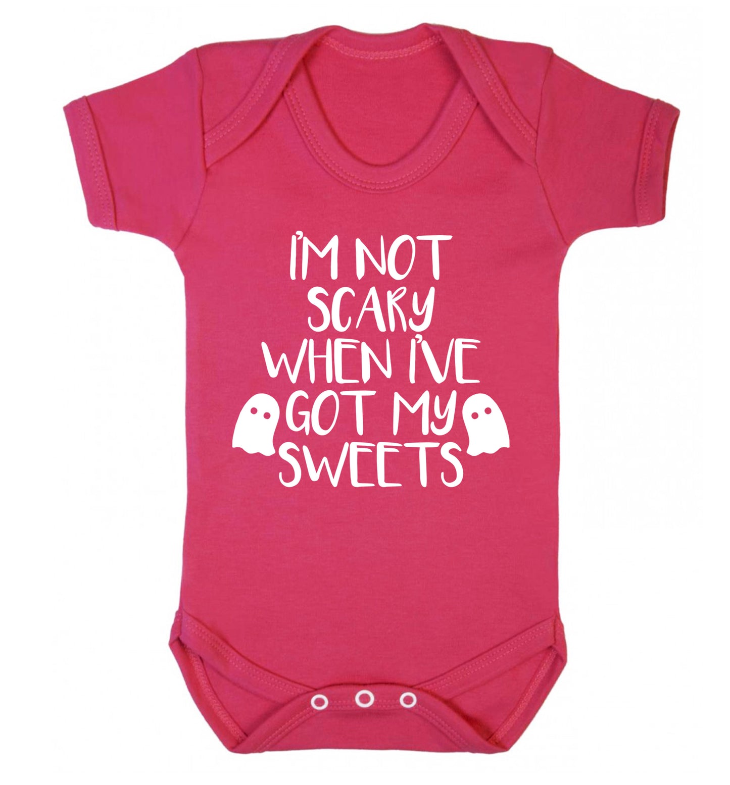 I'm not scary when I've got my sweets Baby Vest dark pink 18-24 months