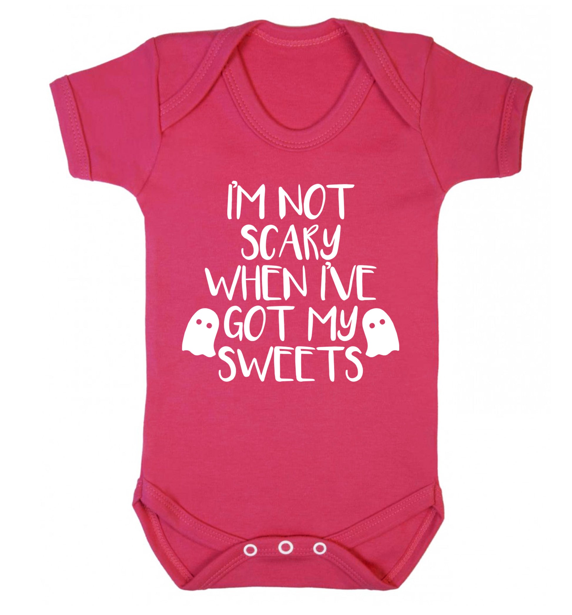 I'm not scary when I've got my sweets Baby Vest dark pink 18-24 months