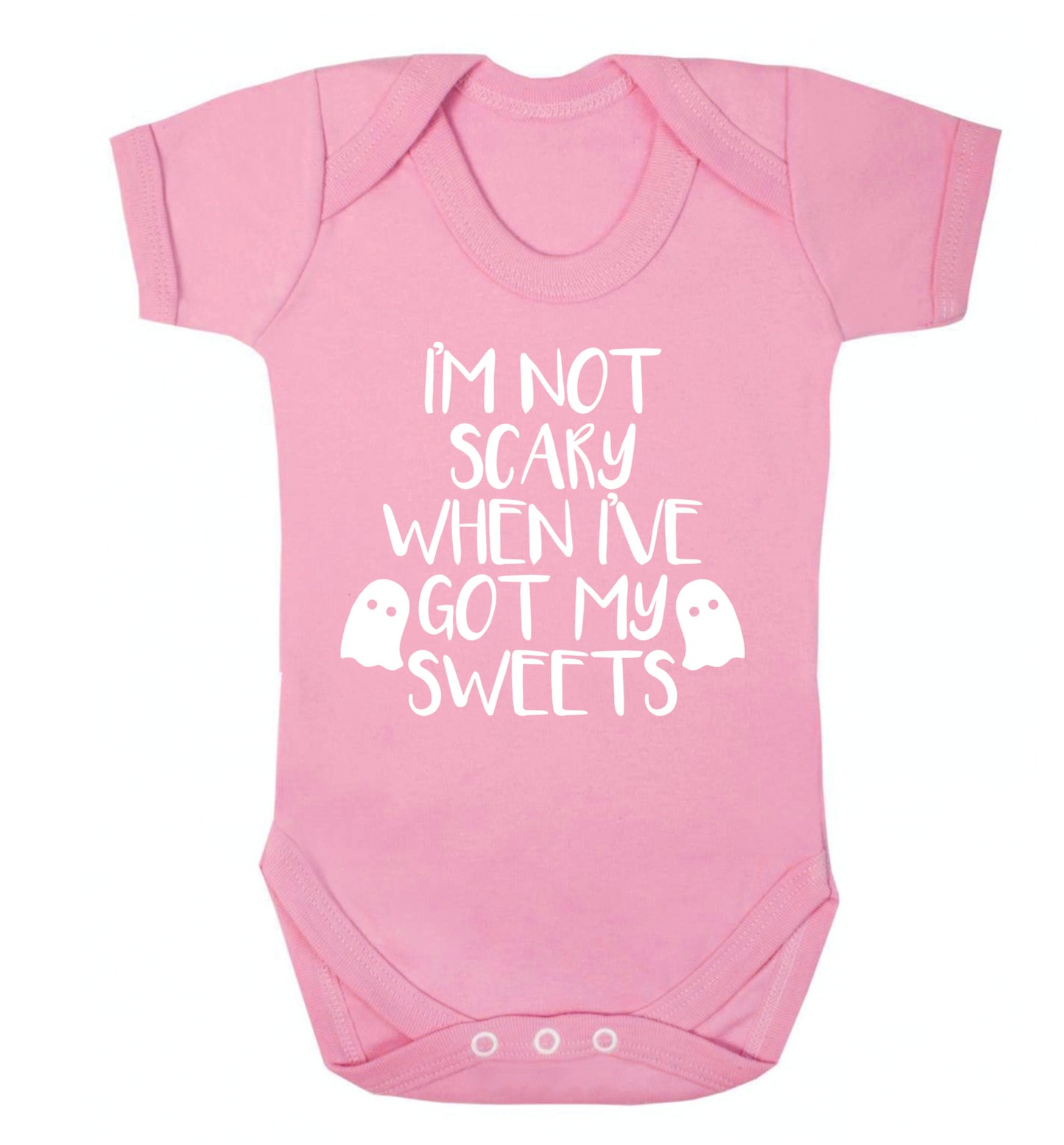 I'm not scary when I've got my sweets Baby Vest pale pink 18-24 months