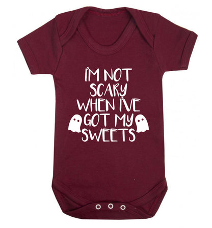 I'm not scary when I've got my sweets Baby Vest maroon 18-24 months