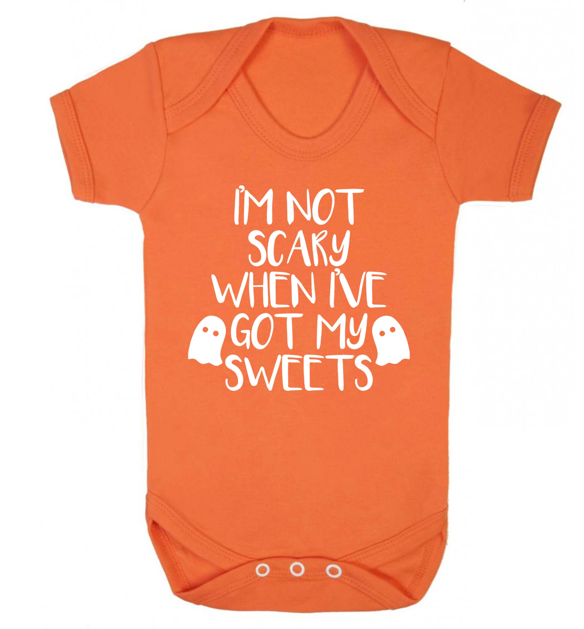 I'm not scary when I've got my sweets Baby Vest orange 18-24 months
