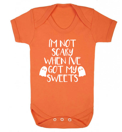 I'm not scary when I've got my sweets Baby Vest orange 18-24 months