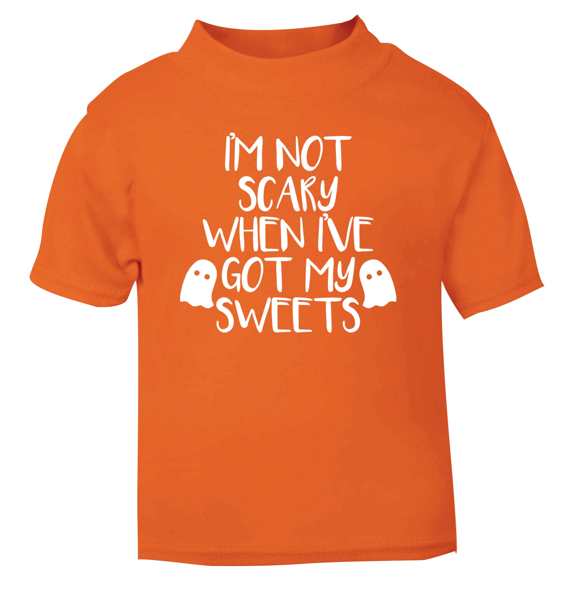 I'm not scary when I've got my sweets orange Baby Toddler Tshirt 2 Years