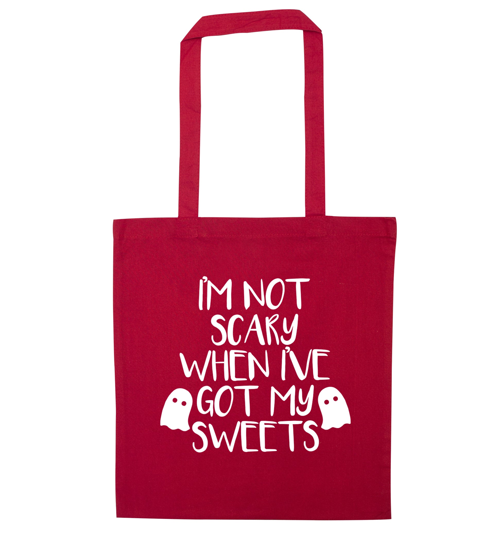 I'm not scary when I've got my sweets red tote bag