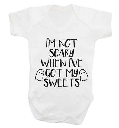 I'm not scary when I've got my sweets Baby Vest white 18-24 months