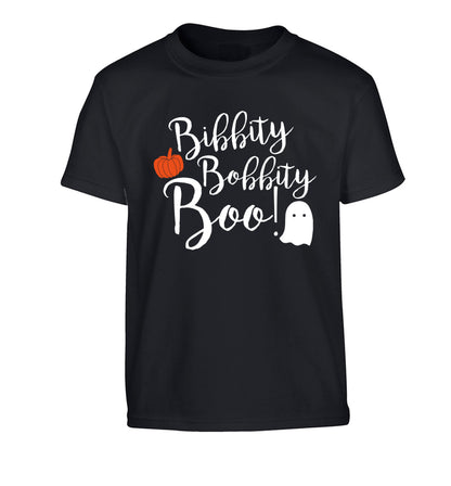Bibbity bobbity boo! Children's black Tshirt 12-14 Years