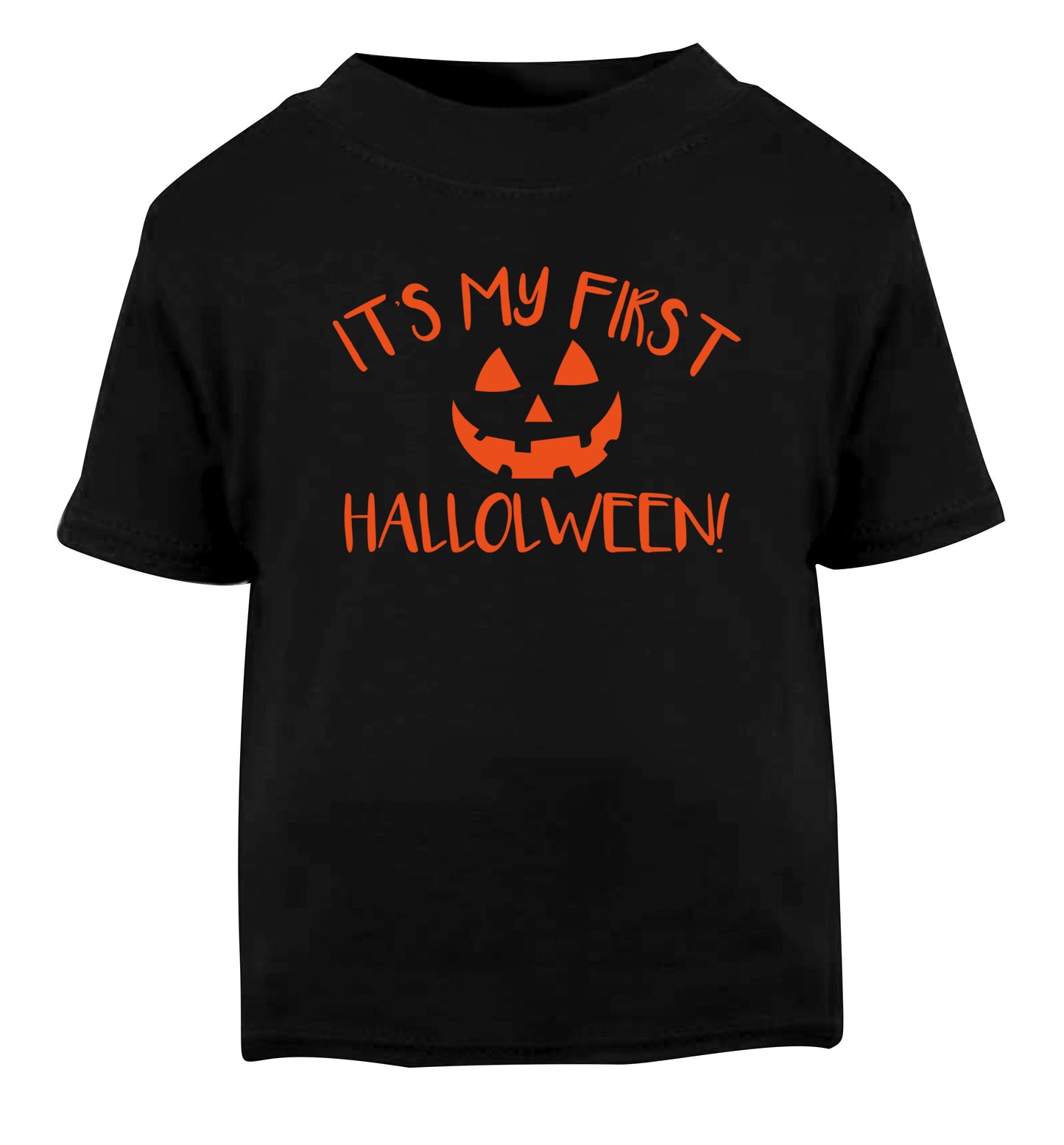 It's my first halloween Black Baby Toddler Tshirt 2 years