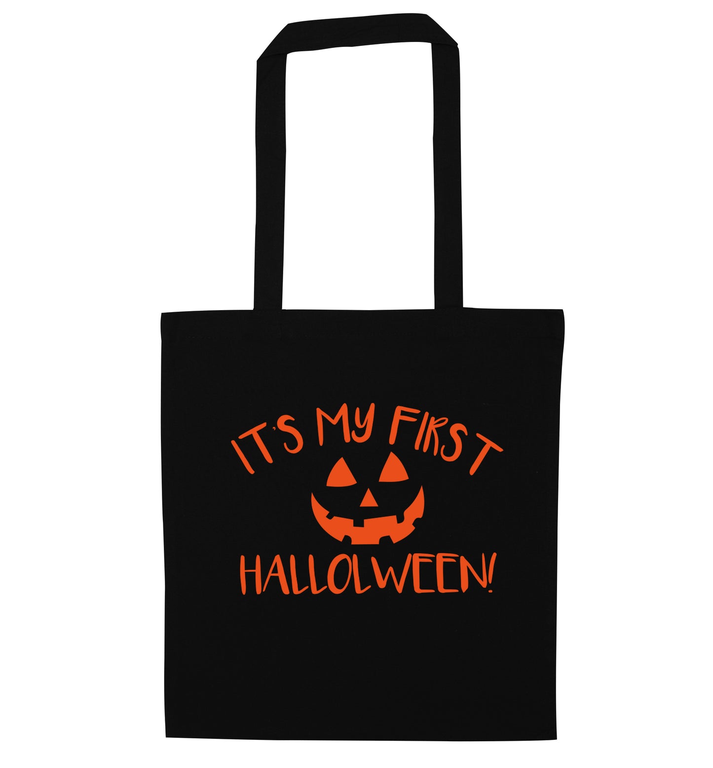 It's my first halloween black tote bag