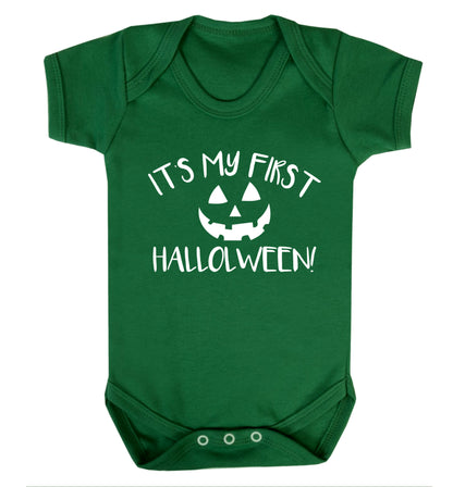 It's my first halloween Baby Vest green 18-24 months