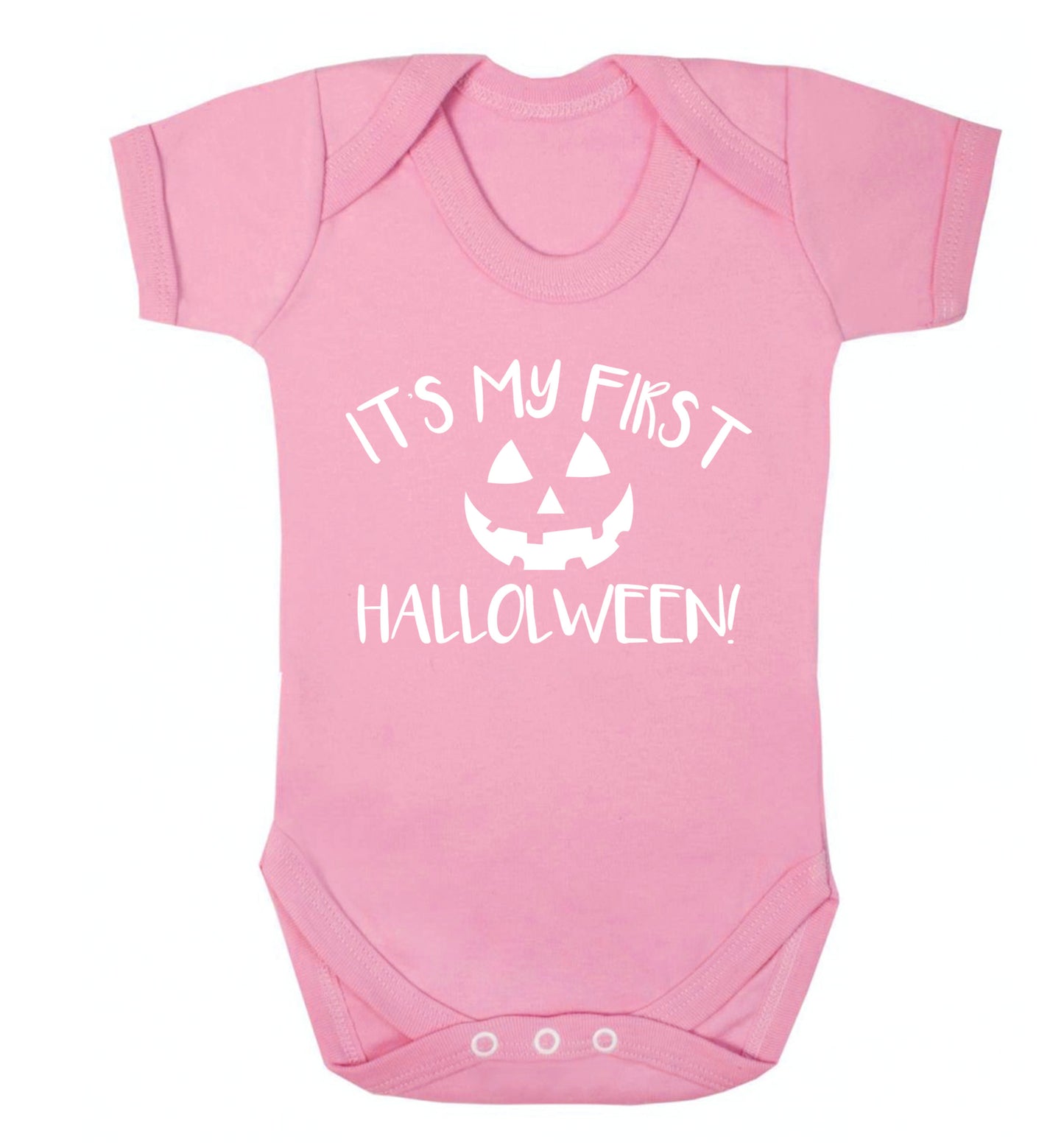 It's my first halloween Baby Vest pale pink 18-24 months