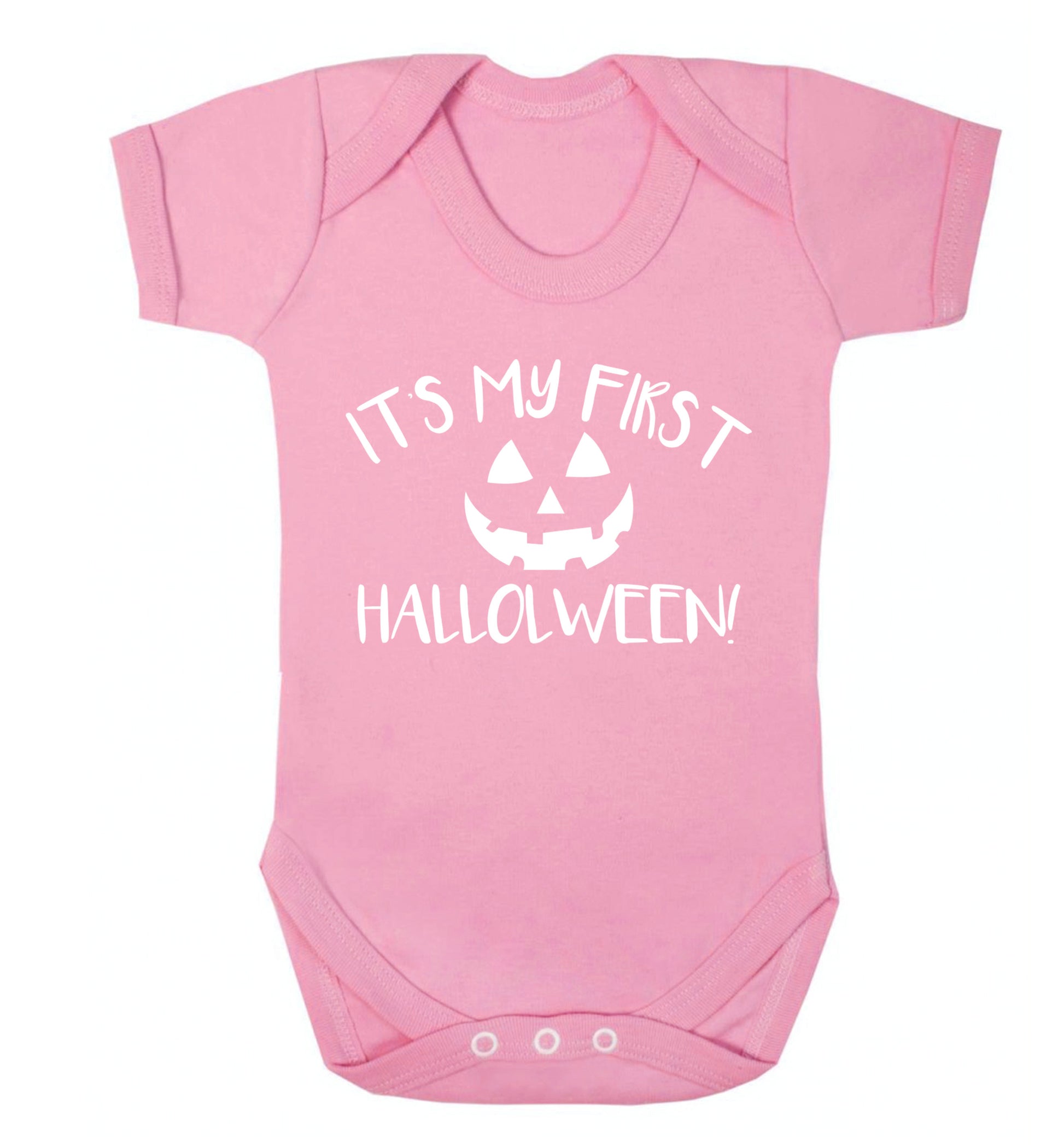 It's my first halloween Baby Vest pale pink 18-24 months